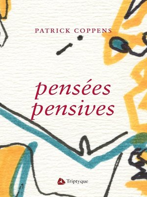 cover image of Pensées pensives